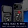 PC + TPU Case with Sliding Camera Cover & Ring Stand for iPhone 17 Pro Max - Rose Gold