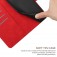 Stitched Embossed PU Leather + TPU Wallet Case with Stand & Wrist Strap for iPhone 17 Pro Max - Red