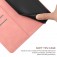 Stitched Embossed PU Leather + TPU Wallet Case with Stand & Wrist Strap for iPhone 17 Pro Max - Pink