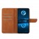 Stitched Embossed PU Leather + TPU Wallet Case with Stand & Wrist Strap for iPhone 17 Pro Max - Brown
