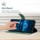 Stitched Embossed PU Leather + TPU Wallet Case with Stand & Wrist Strap for iPhone 17 Pro Max - Green