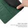 Stitched Embossed PU Leather + TPU Wallet Case with Stand & Wrist Strap for iPhone 17 Pro Max - Green
