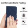 Stitched Embossed PU Leather + TPU Wallet Case with Stand & Wrist Strap for iPhone 17 Pro Max - Blue