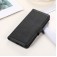 Cow-Texture PU Leather + TPU Wallet Stand Case for iPhone 17 Pro Max - Black