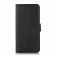 Cow-Texture PU Leather + TPU Wallet Stand Case for iPhone 17 Pro Max - Black