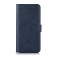 Cow-Texture PU Leather + TPU Wallet Stand Case for iPhone 17 Pro Max - Blue