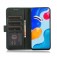 Cow-Texture PU Leather + TPU Wallet Stand Case for iPhone 17 Pro Max - Green