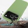 Solid-Color Silicone + PC Case with Soft Fabric Interior Lining for iPhone 17 Pro Max - Mint Green