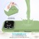 Solid-Color Silicone + PC Case with Soft Fabric Interior Lining for iPhone 17 Pro Max - Mint Green