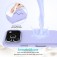 Solid-Color Silicone + PC Case with Soft Fabric Interior Lining for iPhone 17 Pro Max - Purple