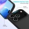 Solid-Color Silicone + PC Case with Soft Fabric Interior Lining for iPhone 17 Pro Max - Black