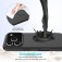 Solid-Color Silicone + PC Case with Soft Fabric Interior Lining for iPhone 17 Pro Max - Black