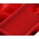 Solid-Color Silicone + PC Case with Soft Fabric Interior Lining for iPhone 17 Pro Max - Red