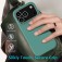 Solid-Color Silicone + PC Case with Soft Fabric Interior Lining for iPhone 17 Pro Max - Pine Needle Green