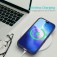 Solid-Color Silicone + PC Case with Soft Fabric Interior Lining for iPhone 17 Pro Max - Midnight Blue