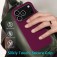 Solid-Color Silicone + PC Case with Soft Fabric Interior Lining for iPhone 17 Pro Max - Violet
