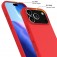 Silicone + PC MagSafe-Compatible Shockproof Case with Soft Microfiber Interior Lining for iPhone 17 Pro Max - Red