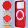 Silicone + PC MagSafe-Compatible Shockproof Case with Soft Microfiber Interior Lining for iPhone 17 Pro Max - Red