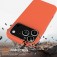 Silicone + PC MagSafe-Compatible Shockproof Case with Soft Microfiber Interior Lining for iPhone 17 Pro Max - Gold Orange