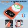 Silicone + PC MagSafe-Compatible Shockproof Case with Soft Microfiber Interior Lining for iPhone 17 Pro Max - Gold Orange