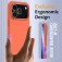 Silicone + PC MagSafe-Compatible Shockproof Case with Soft Microfiber Interior Lining for iPhone 17 Pro Max - Gold Orange