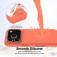 Silicone + PC MagSafe-Compatible Shockproof Case with Soft Microfiber Interior Lining for iPhone 17 Pro Max - Gold Orange