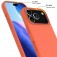 Silicone + PC MagSafe-Compatible Shockproof Case with Soft Microfiber Interior Lining for iPhone 17 Pro Max - Gold Orange
