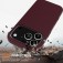 Silicone + PC MagSafe-Compatible Shockproof Case with Soft Microfiber Interior Lining for iPhone 17 Pro Max - Plum Color