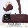 Silicone + PC MagSafe-Compatible Shockproof Case with Soft Microfiber Interior Lining for iPhone 17 Pro Max - Plum Color