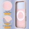 Silicone + PC MagSafe-Compatible Shockproof Case with Soft Microfiber Interior Lining for iPhone 17 Pro Max - Sand Pink