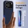 Silicone + PC MagSafe-Compatible Shockproof Case with Soft Microfiber Interior Lining for iPhone 17 Pro Max - Navy Blue