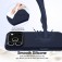 Silicone + PC MagSafe-Compatible Shockproof Case with Soft Microfiber Interior Lining for iPhone 17 Pro Max - Navy Blue