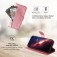 Calf-Texture Zipper Wallet Case with Stand for iPhone 17 Pro Max - Rose Gold