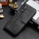 Calf-Texture Zipper Wallet Case with Stand for iPhone 17 Pro Max - Black