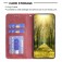 Rhombus-Texture PU Leather + TPU Magnetic Wallet Stand Case for iPhone 17 Pro Max - Red