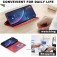 Rhombus-Texture PU Leather + TPU Magnetic Wallet Stand Case for iPhone 17 Pro Max - Red