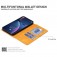 Rhombus-Texture PU Leather + TPU Magnetic Wallet Stand Case for iPhone 17 Pro Max - Yellow