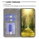 Rhombus-Texture PU Leather + TPU Magnetic Wallet Stand Case for iPhone 17 Pro Max - Grey