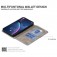 Rhombus-Texture PU Leather + TPU Magnetic Wallet Stand Case for iPhone 17 Pro Max - Grey