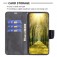 Lambskin-Texture PU Leather + TPU Flip Wallet Stand Case with Lanyard for iPhone 17 Pro Max - Black