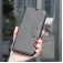 Lambskin-Texture PU Leather + TPU Flip Wallet Stand Case with Lanyard for iPhone 17 Pro Max - Black