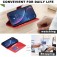 Lambskin-Texture PU Leather + TPU Flip Wallet Stand Case with Lanyard for iPhone 17 Pro Max - Red