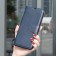 Lambskin-Texture PU Leather + TPU Flip Wallet Stand Case with Lanyard for iPhone 17 Pro Max - Blue