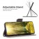 Lambskin-Texture PU Leather + TPU Flip Wallet Stand Case with Lanyard for iPhone 17 Pro Max - Grey