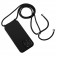 Soft-Touch Liquid Silicone Crossbody Lanyard Case for iPhone 17 Pro Max - Black