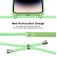 Soft-Touch Liquid Silicone Crossbody Lanyard Case for iPhone 17 Pro Max - Matcha Green