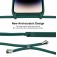 Soft-Touch Liquid Silicone Crossbody Lanyard Case for iPhone 17 Pro Max - Clover Green