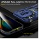 Armor PC + TPU Case with Air-Cushion Corners, Sliding Camera Cover & 360° Ring Stand for iPhone 17 Pro Max - Navy Blue