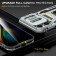 Armor PC + TPU Case with Air-Cushion Corners, Sliding Camera Cover & 360° Ring Stand for iPhone 17 Pro Max - Grey