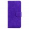 Soft-Touch Solid-Color PU Leather + TPU Flip Wallet Stand Case for iPhone 17 Pro Max - Purple